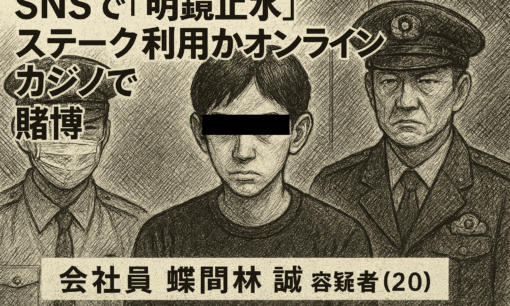 明鏡止水名乗る蝶間林誠容疑者はなぜオンラインカジノStakeで280億円超を賭けられたのか