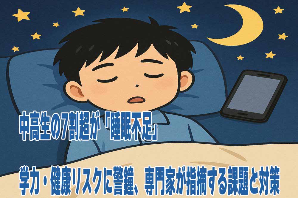 子どもの睡眠時間不足