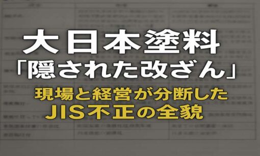 大日本塗料の子会社「岡山化工」の隠された改ざん　現場と経営が分断したJIS不正の全貌