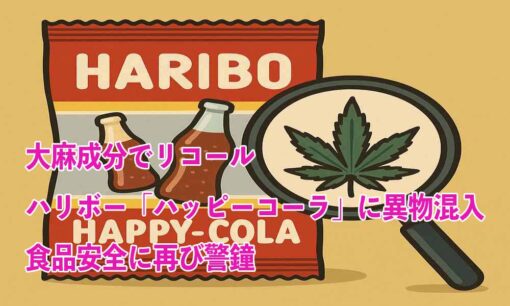 大麻成分でリコール　ハリボー「ハッピーコーラ」に異物混入　食品安全に再び警鐘