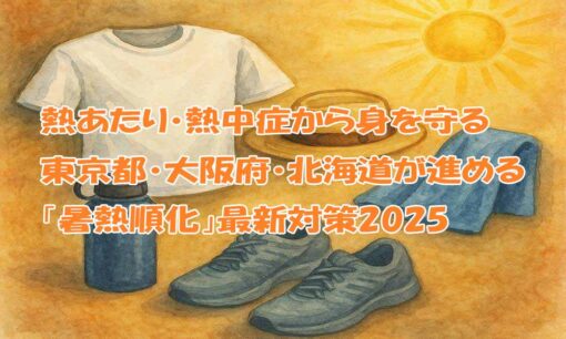 熱あたり・熱中症から身を守る　東京都・大阪府・北海道が進める「暑熱順化」最新対策2025