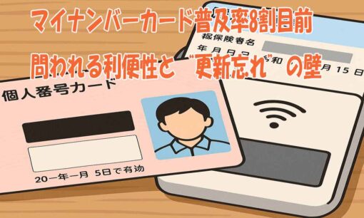 マイナンバーカード普及率8割目前　問われる利便性と“更新忘れ”の壁