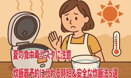 夏の食中毒リスクに注意　炊飯器予約に代わる時短＆安全な炊飯法5選