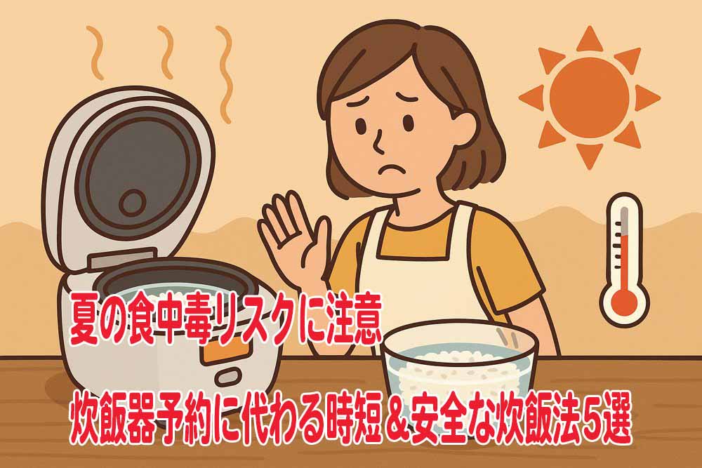 炊飯器のタイマー予約に注意