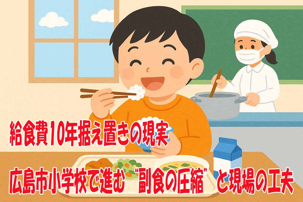 10年据え置きの給食費