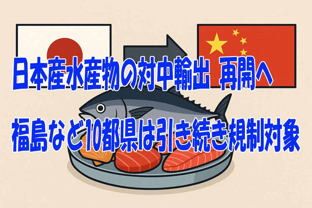 日中間の水産物輸出