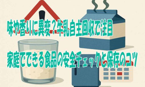 味や香りに異変？牛乳自主回収で注目　家庭でできる食品の安全チェックと保存のコツ