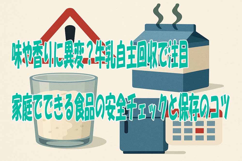 牛乳の自主回収