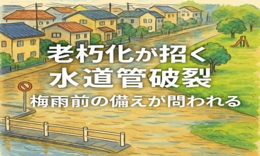 大阪で水道管破裂　老朽インフラが突きつける“梅雨前の危機”と地域の備え