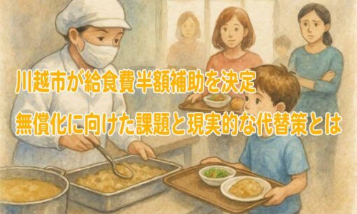 川越市が給食費半額補助を決定　無償化に向けた課題と現実的な代替策とは