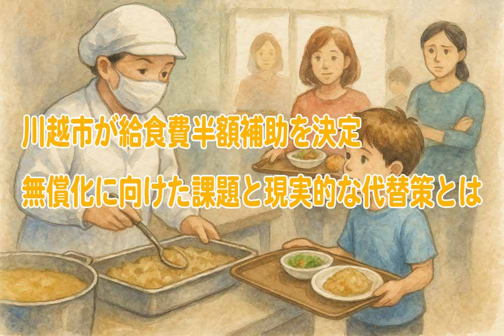 川越市給食費半額補助