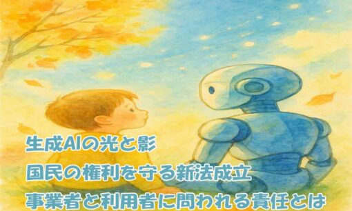 生成AIの光と影――国民の権利を守る新法成立、事業者と利用者に問われる責任とは