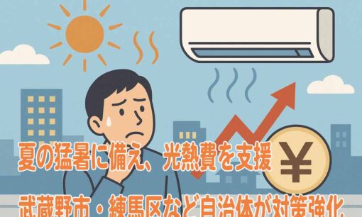 夏の猛暑に備え、光熱費を支援　武蔵野市・練馬区など自治体が対策強化