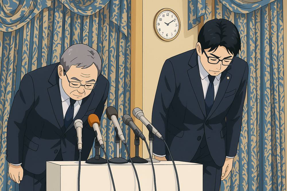 会見謝罪　イメージ