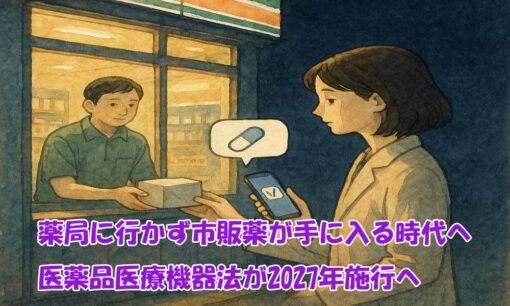 薬局に行かず市販薬が手に入る時代へ　医薬品医療機器法が2027年施行へ