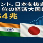 日本のGDP、ついにインドに抜かれる　世界4位から5位へ転落 GDP4兆ドル突破の制度設計とは