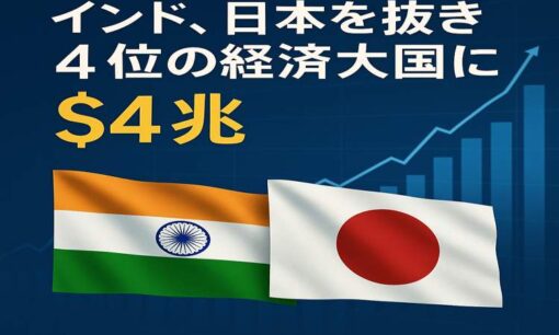 日本のGDP、ついにインドに抜かれる　世界4位から5位へ転落 GDP4兆ドル突破の制度設計とは