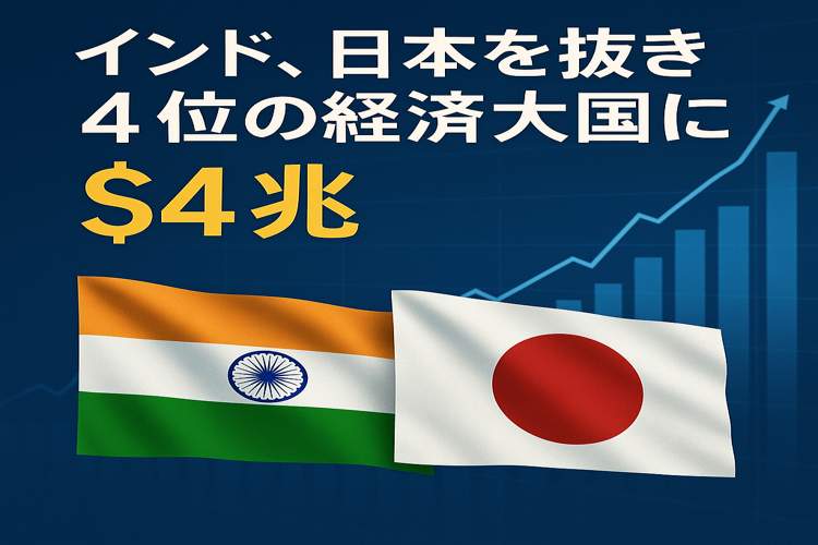 インド、GDP4位に。