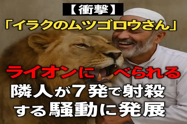 イラク、ライオンが人を食い殺す