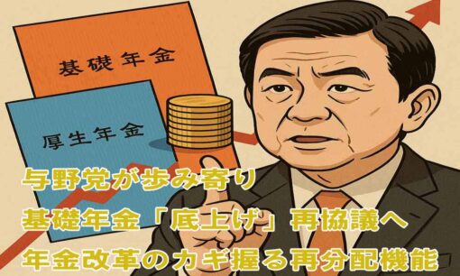 与野党が歩み寄り　基礎年金「底上げ」再協議へ　年金改革のカギ握る再分配機能
