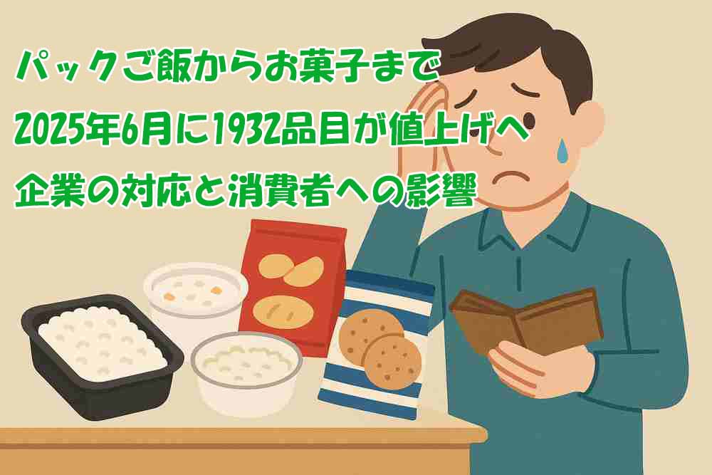 ２０２５年６月食品値上がり