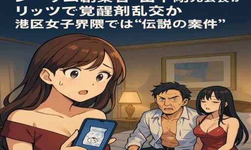 ホテルでキメセク レーサム創業者・田中剛元会長の覚醒剤乱交か 港区女子界隈では有名な案件