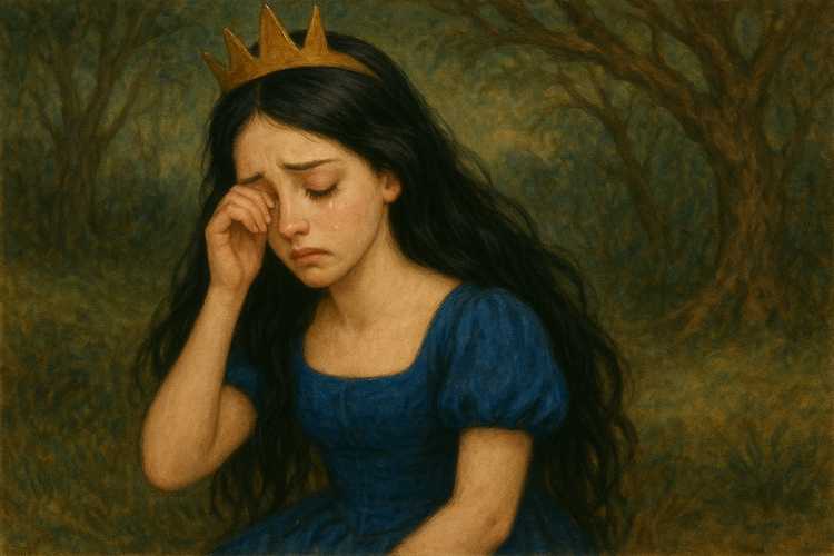 悲しんでいるお姫様