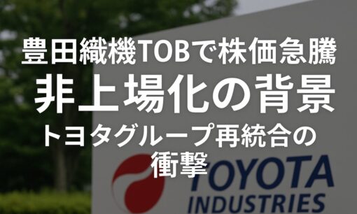 豊田自動織機TOBで株価急騰　非上場化の背景　トヨタグループ再統合の衝撃