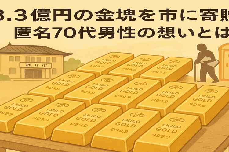 奈良県金塊寄贈