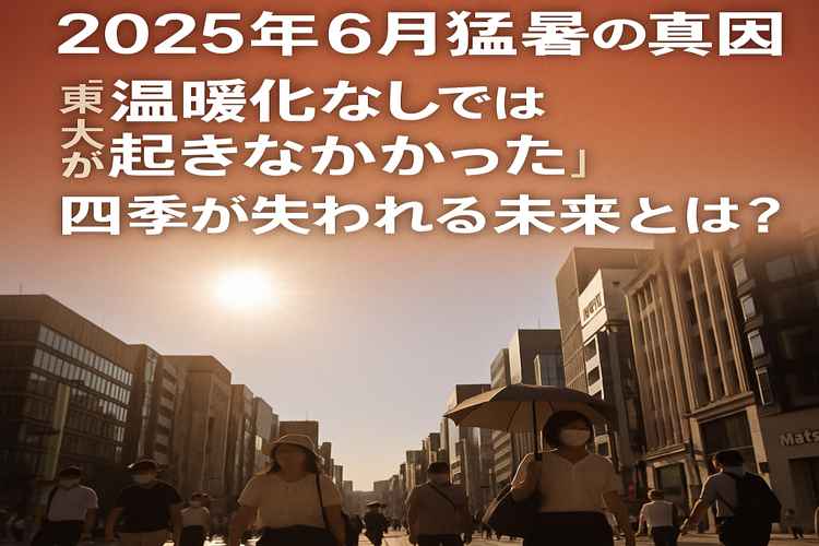 6月の猛暑の原因は人