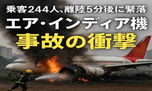 エア・インディア機がアーメダバードで墜落　ボーイング787に244人搭乗、邦人被害は確認中