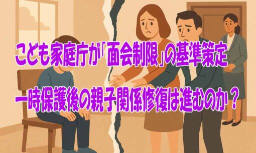 こども家庭庁が「面会制限」の基準策定　一時保護後の親子関係修復は進むのか？