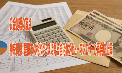 公金処理の盲点　神奈川県・豊田市の相次ぐミスに見る自治体のヒューマンエラーと再発防止策