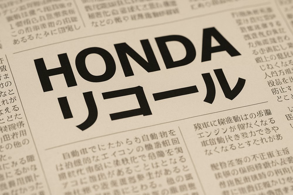 ホンダ　リコール