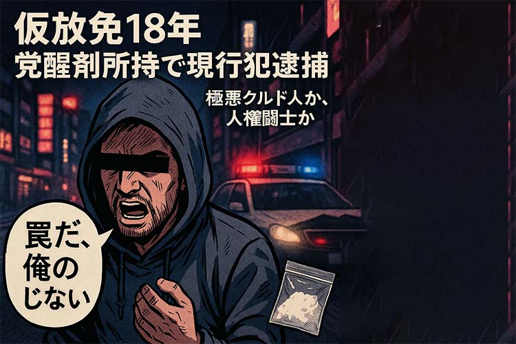 極悪クルド人 覚醒剤で逮捕