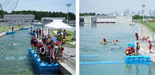 命を守る“おぼれ”のリアル体験　五輪会場跡地で水難事故防止教育を実施