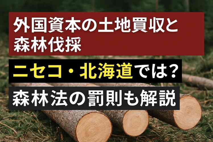 外国資本の土地買収と森林伐採