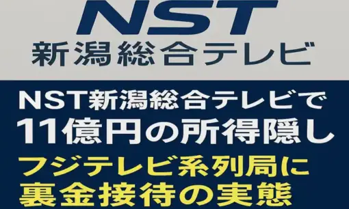 NST新潟総合テレビで11億円の所得隠し　フジテレビ系列局に裏金接待の実態、国税局が重加算税含め追徴課税