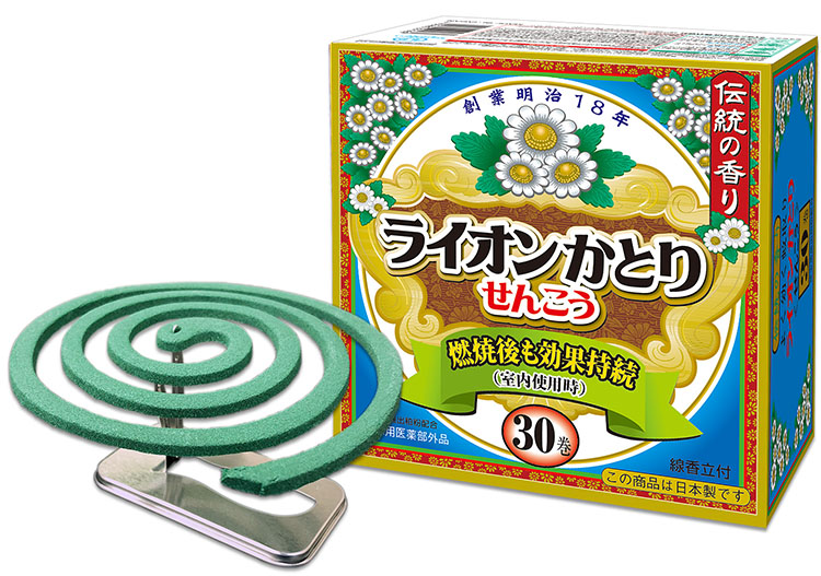 ライオンかとりせんこう 燃焼後も効果持続