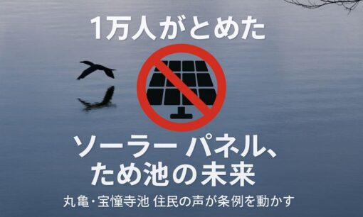 香川県丸亀市・水上メガソーラー計画が中止に　1万人超の署名が市政を動かす「市民の勝利」