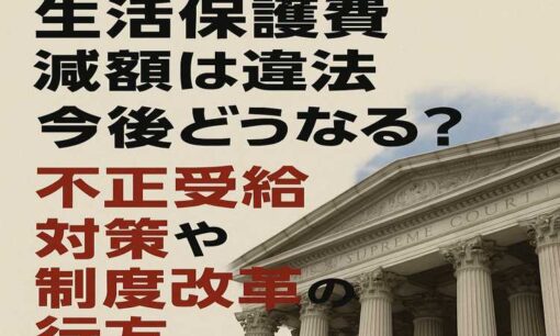 生活保護費減額は違法と最高裁が初判断　今後どうなる？不正受給対策や制度改革の行方を解説