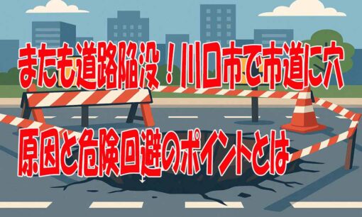 またも道路陥没！川口市で市道に穴　原因と危険回避のポイントとは