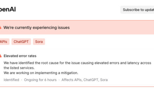 ChatGPTで障害発生　世界的に利用停止や遅延　生成AI不具合で仕事に影響も