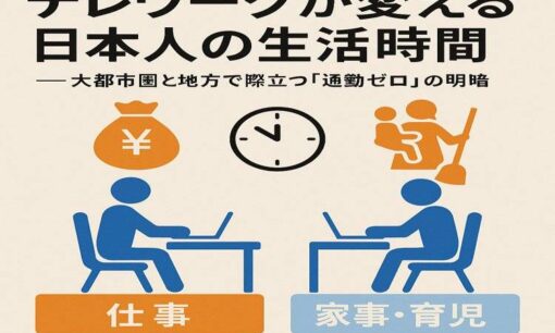 テレワークで浮いた通勤時間は誰のものか？ 大都市と地方に広がる「時間格差」の実態