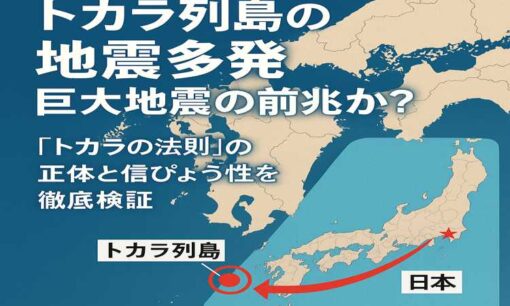 トカラ列島の地震多発、巨大地震の前兆か？「トカラの法則」の正体と信ぴょう性を徹底検証