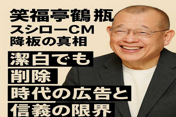 鶴瓶、スシローCM降りる