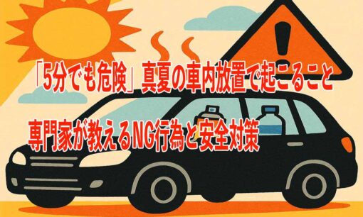 「5分でも危険」真夏の車内放置で起こること　専門家が教えるNG行為と安全対策