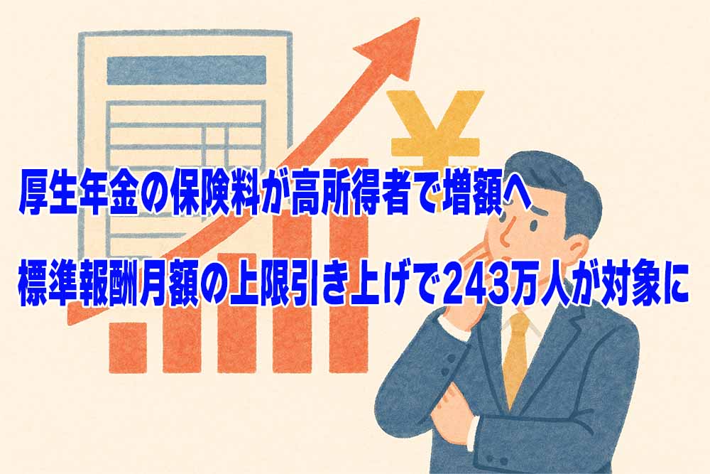 厚生年金の標準報酬月額引き上げ