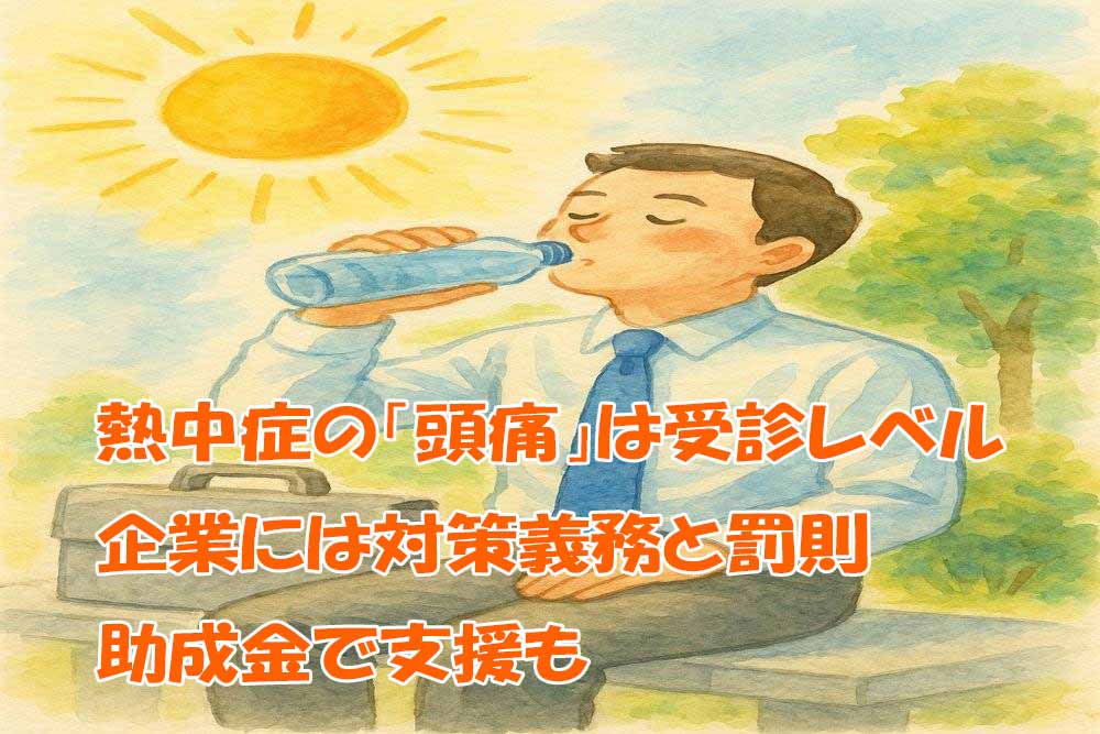 熱中症「頭痛」は受診レベル