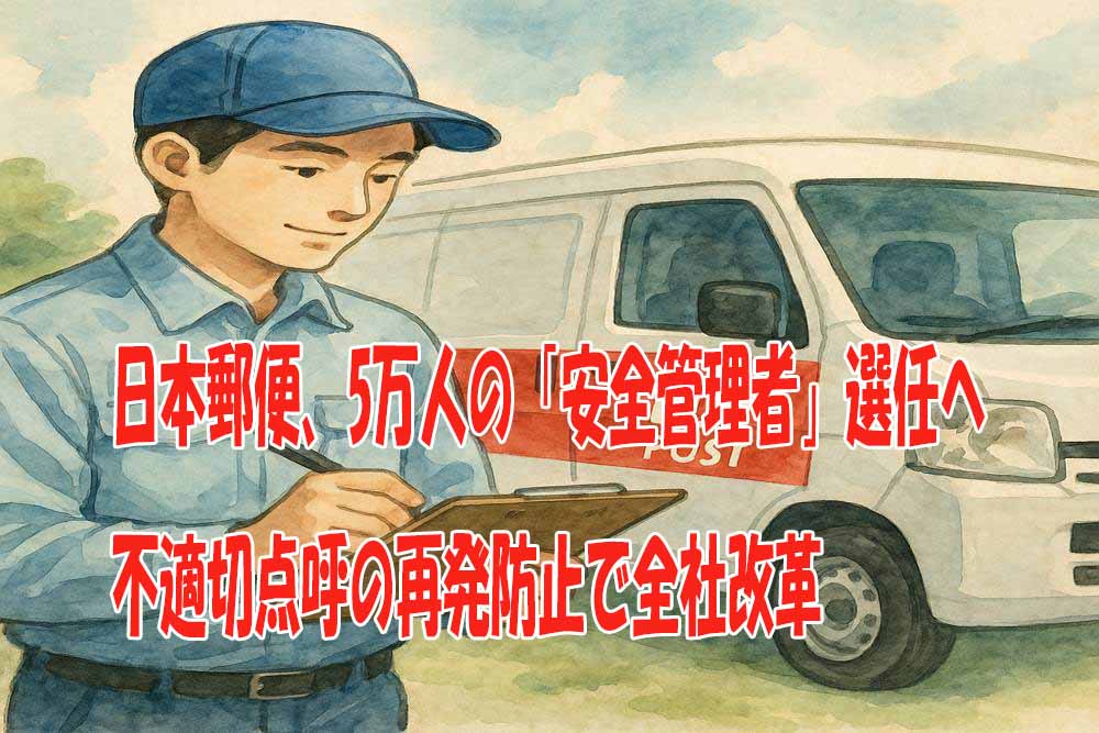 日本郵便、安全管理責任者設置